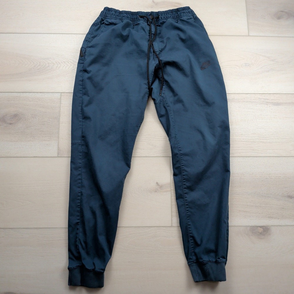 Nike Sportswear Modern Woven Slim Joggers Mens Large Teal Blue 805098-454
